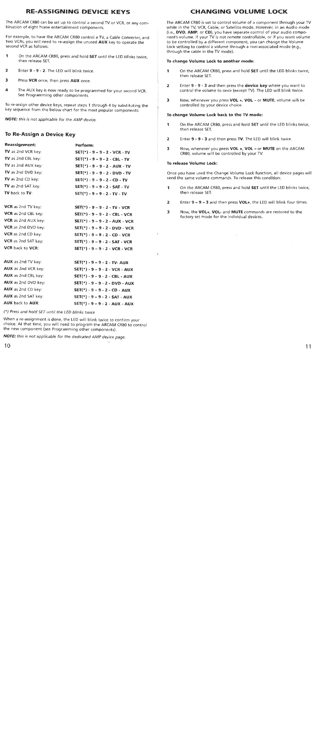 Arcam CR80 manual 