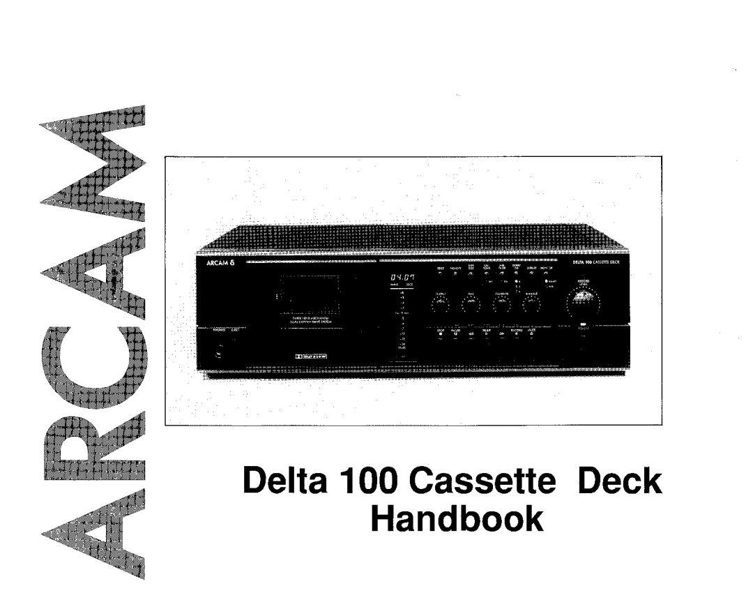 Arcam Delta 100 manual 