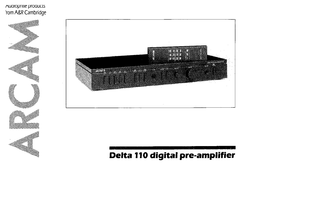 Arcam Delta 110 manual 