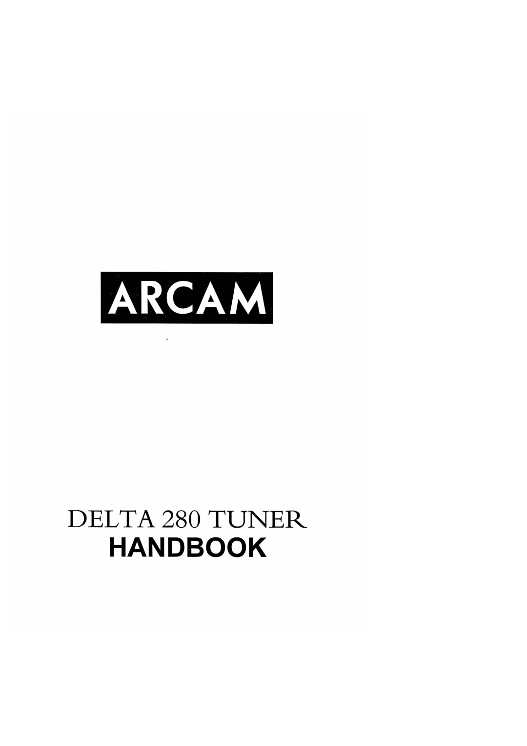 Arcam Delta 280 manual 