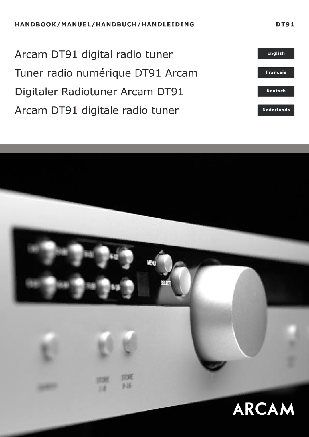 Arcam manual Arcam DT91 digital radio tuner 