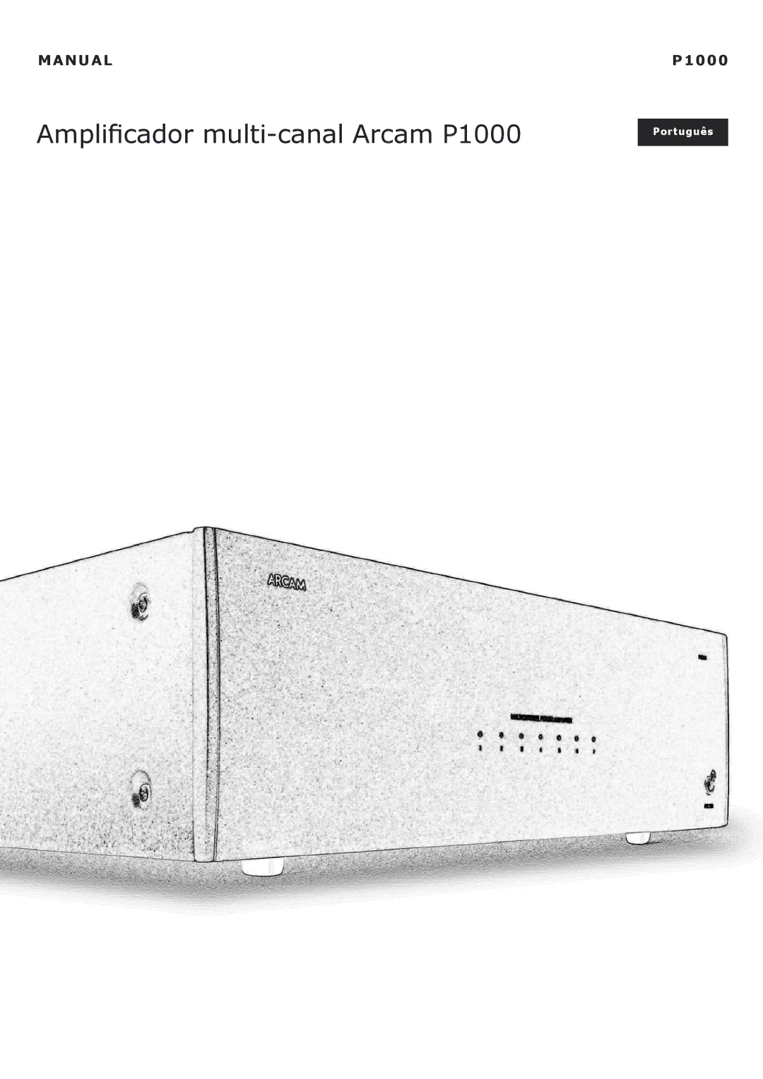 Arcam P1000 manual Manual 