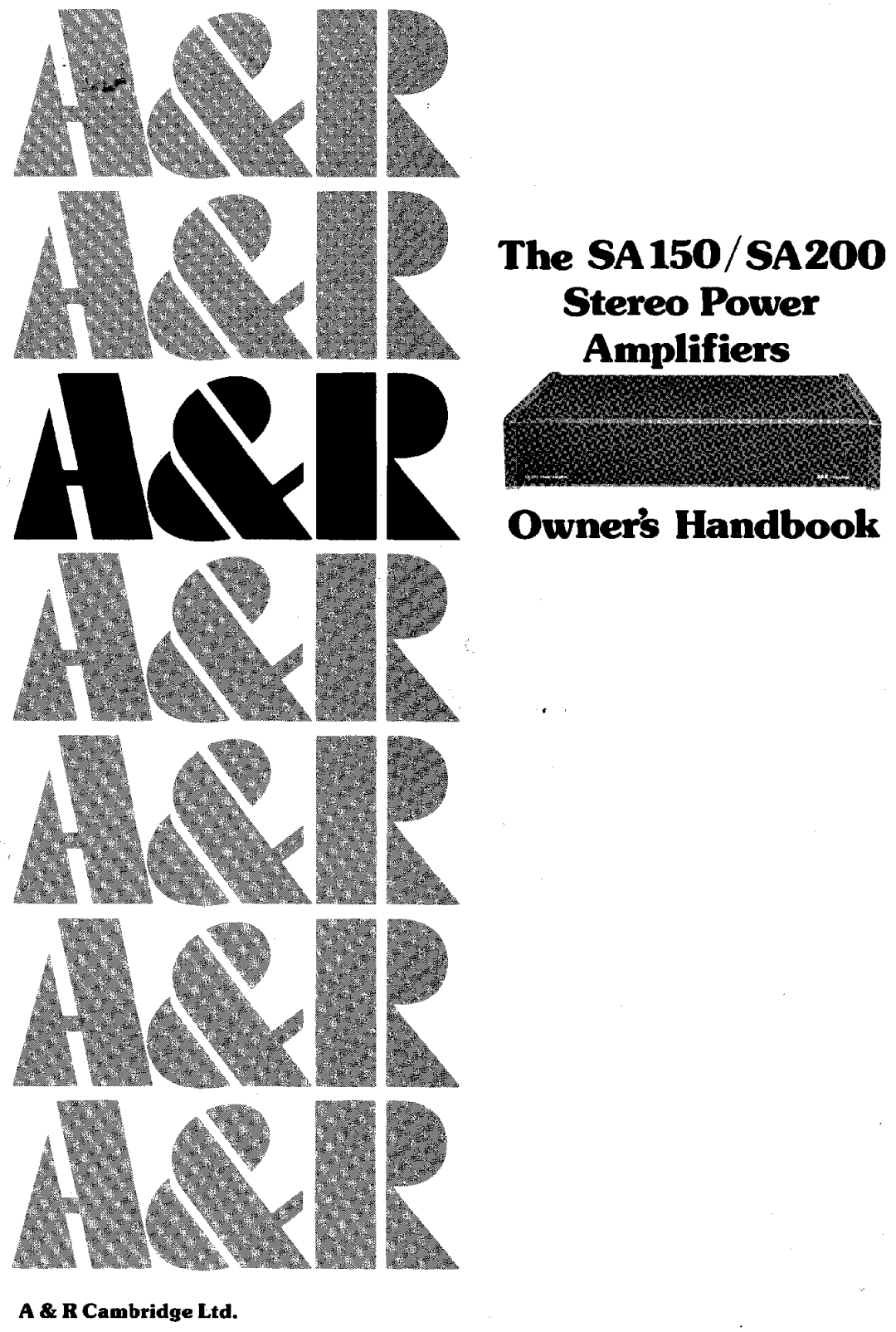 Arcam SA200, SA150 manual 