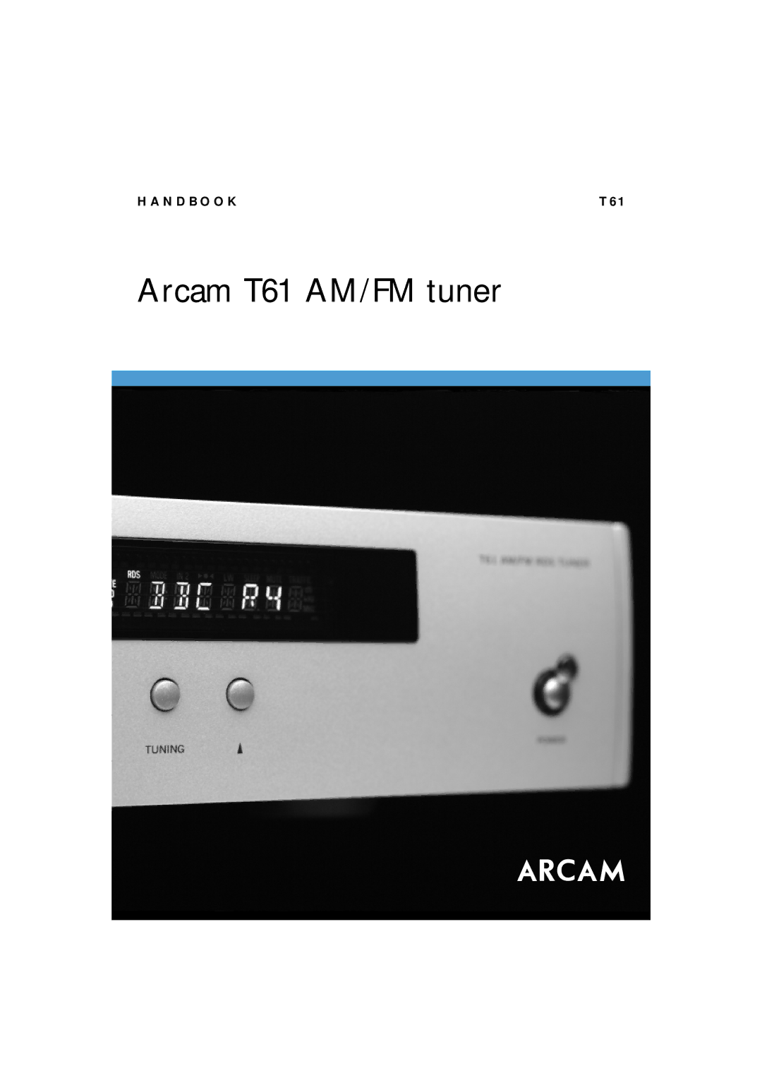 Arcam manual Arcam T61 AM/FM tuner 