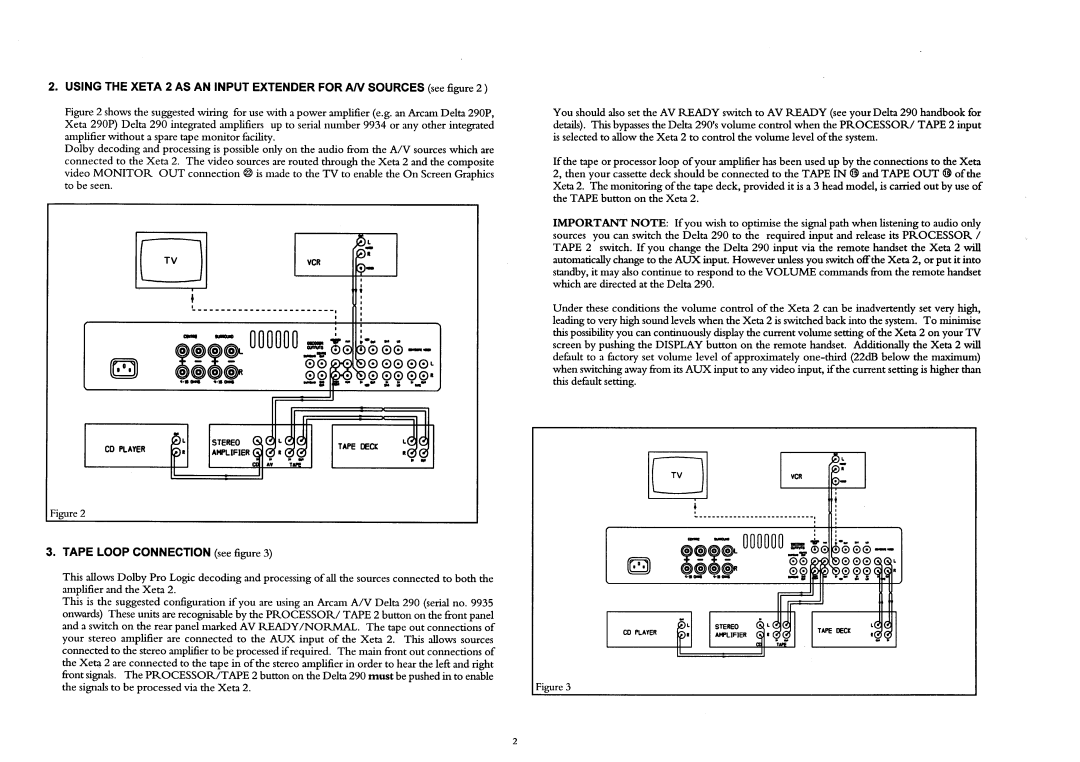 Arcam XETA 2 manual 