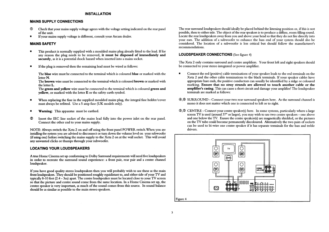 Arcam XETA 2 manual 