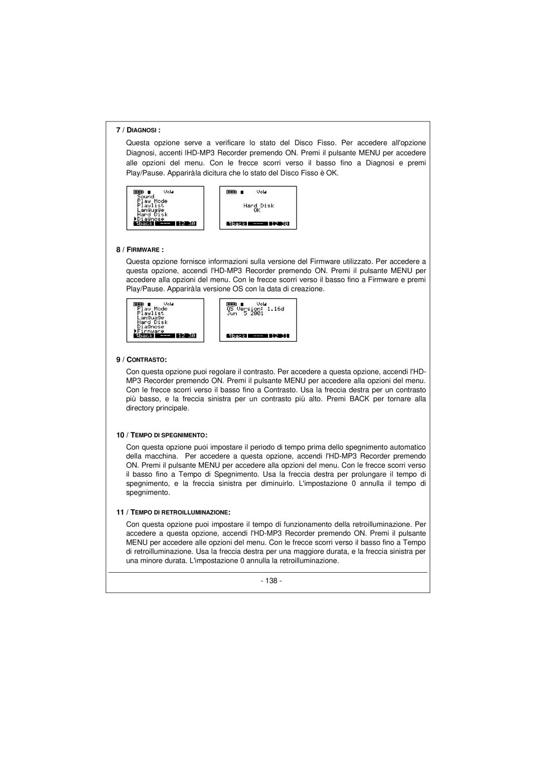 Archos 100628 manual Diagnosi 