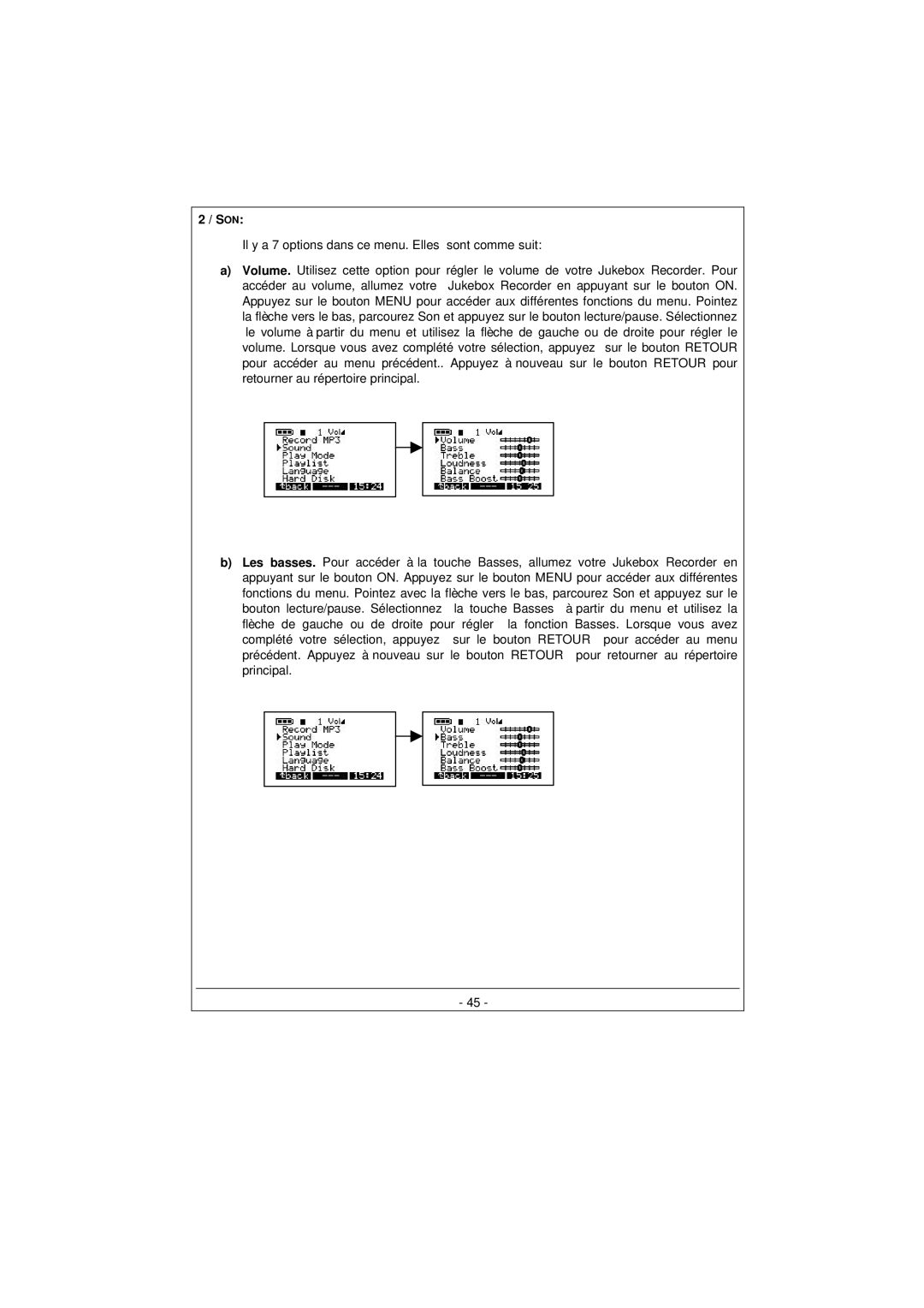 Archos 100628 manual Son 