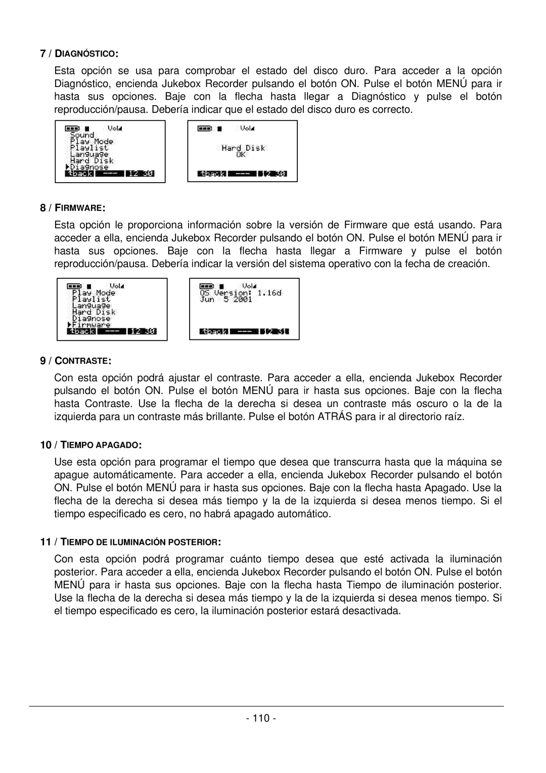 Archos 101 420V40 manual Diagnóstico 