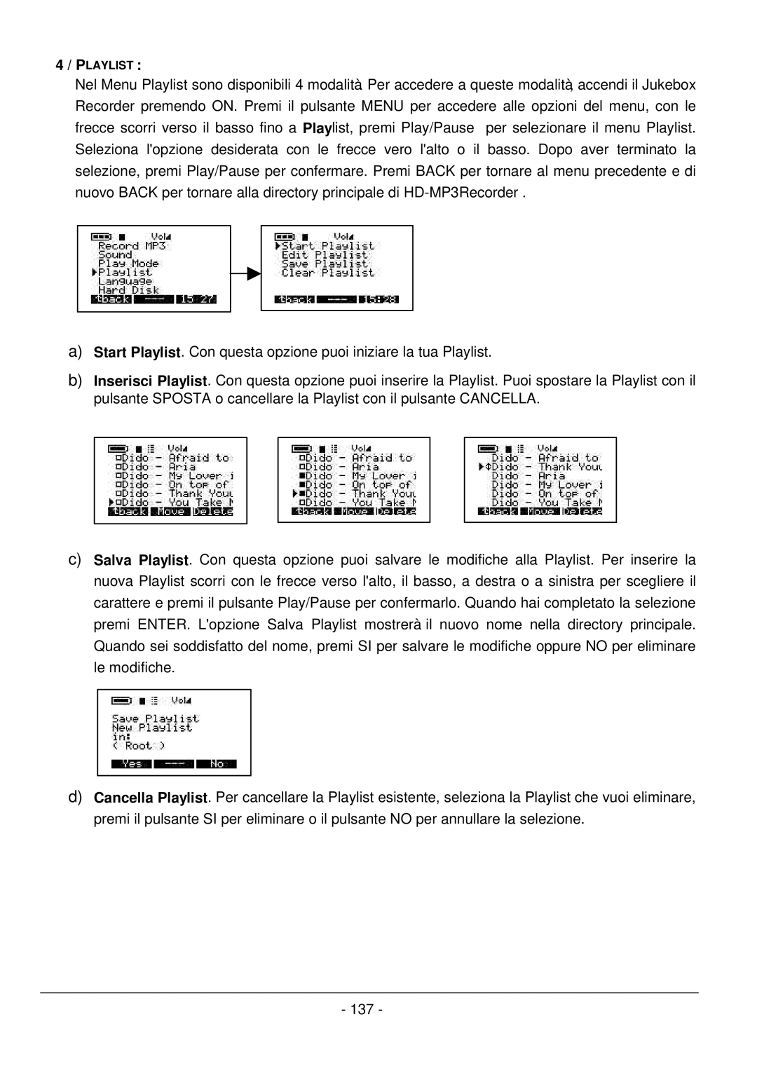 Archos 101 420V40 manual Playlist 