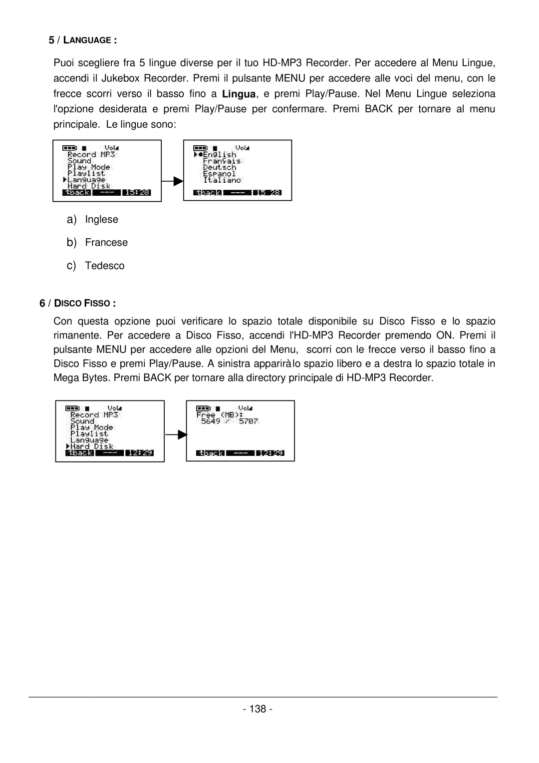 Archos 101 420V40 manual Disco Fisso 