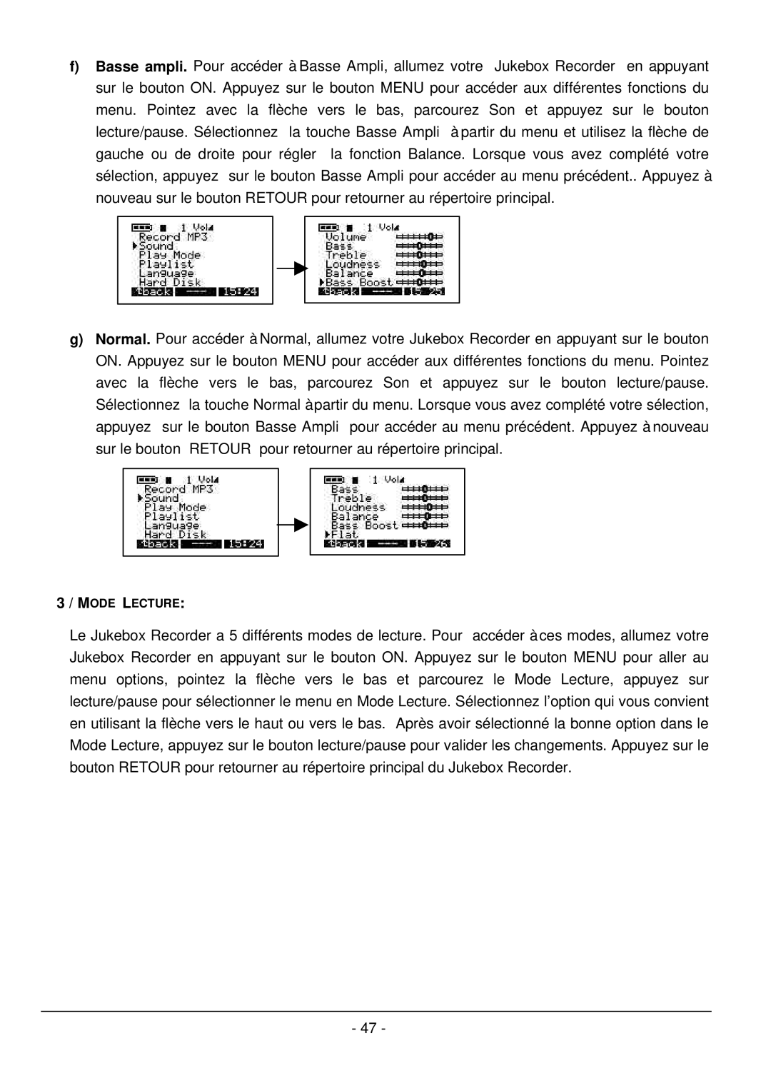 Archos 101 420V40 manual Mode Lecture 