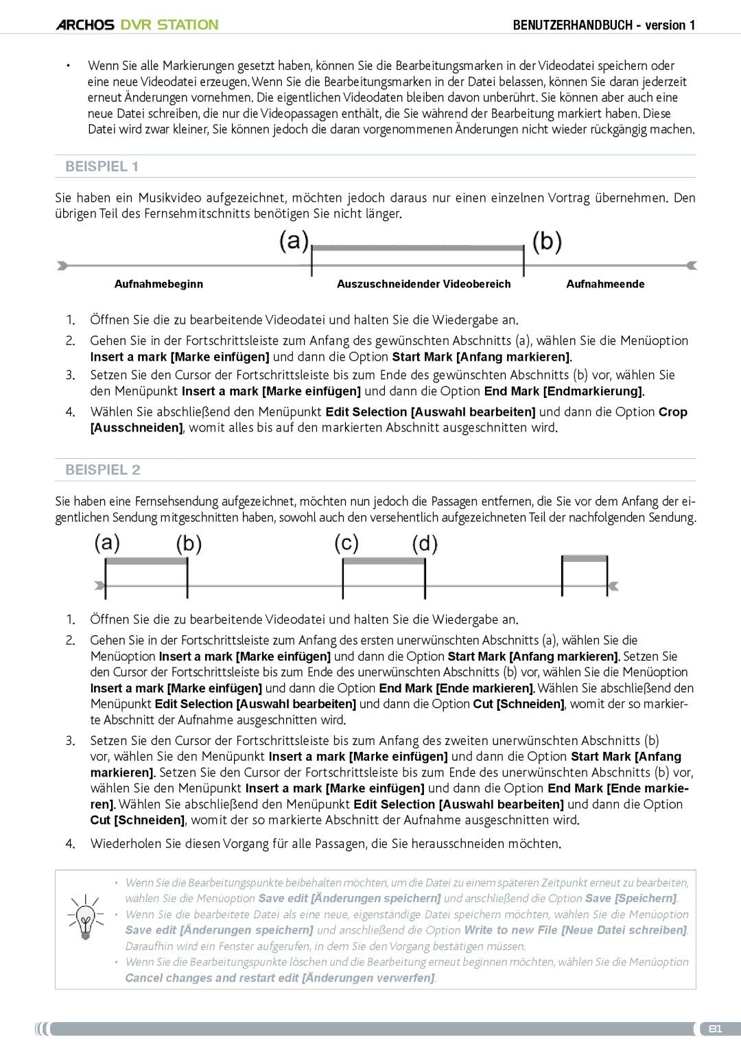 Archos 5 & 7 user manual Beispiel 