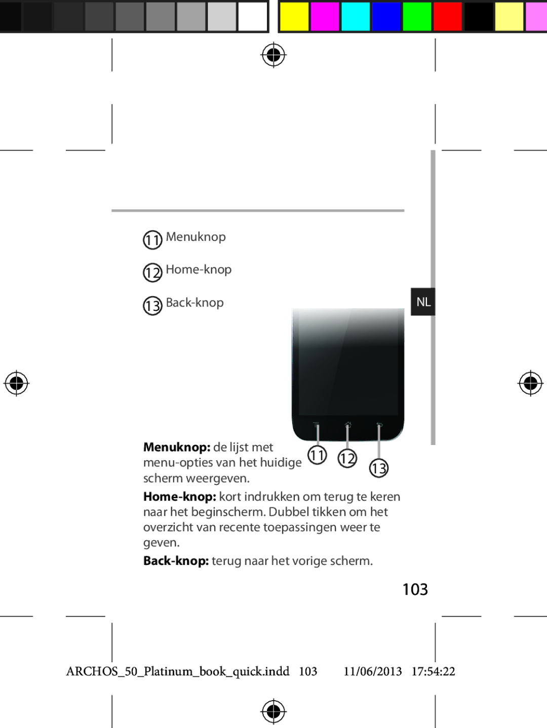 Archos 50 quick start 103 