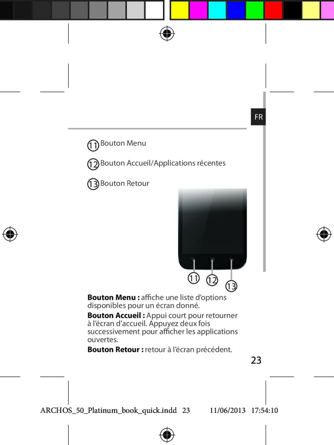 Archos 50 quick start 11 12 