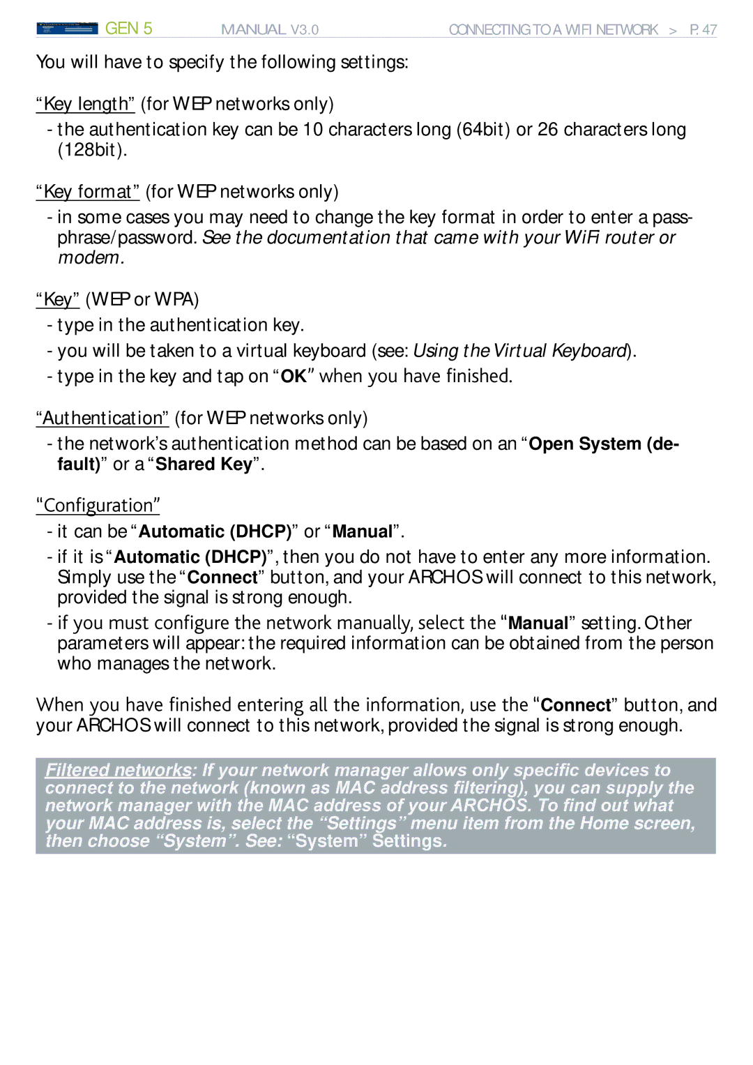 Archos 705 WIFI user manual QPÒIWTCVKQPn 