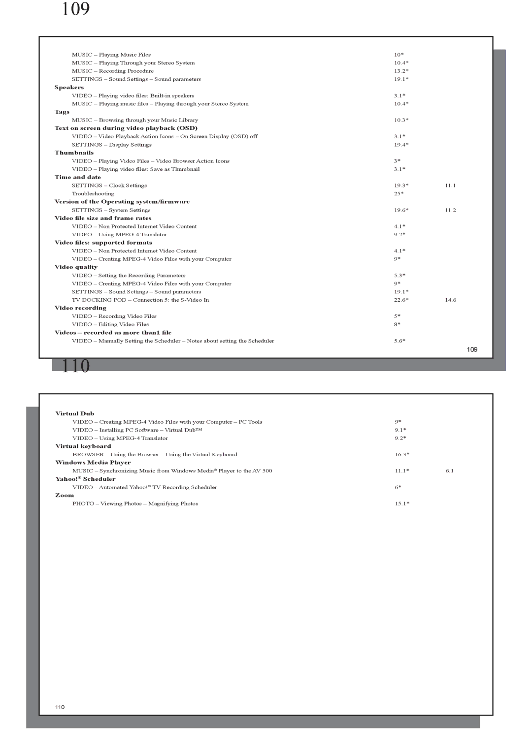 Archos AV 500 series user manual 109 