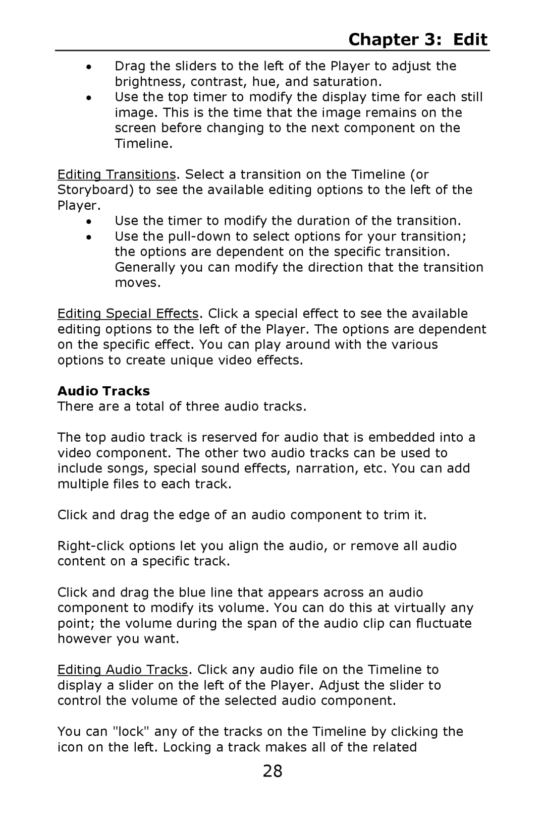 ArcSoft 2 manual Audio Tracks 