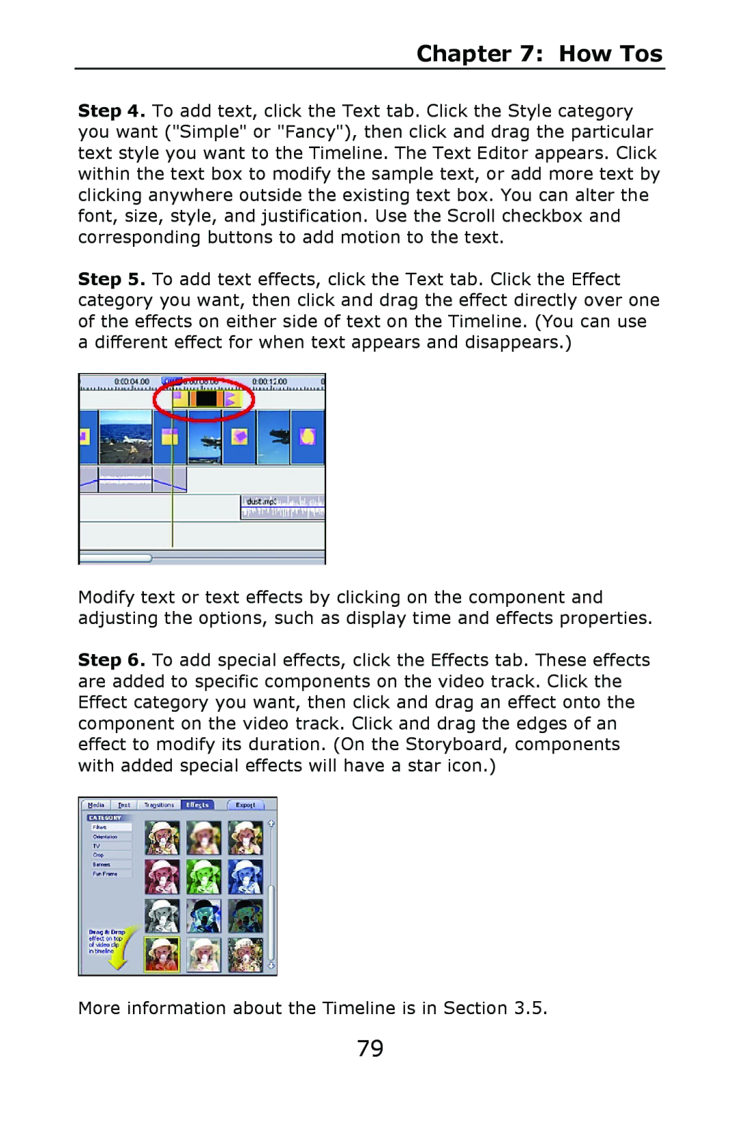 ArcSoft 2 manual More information about the Timeline is in Section 