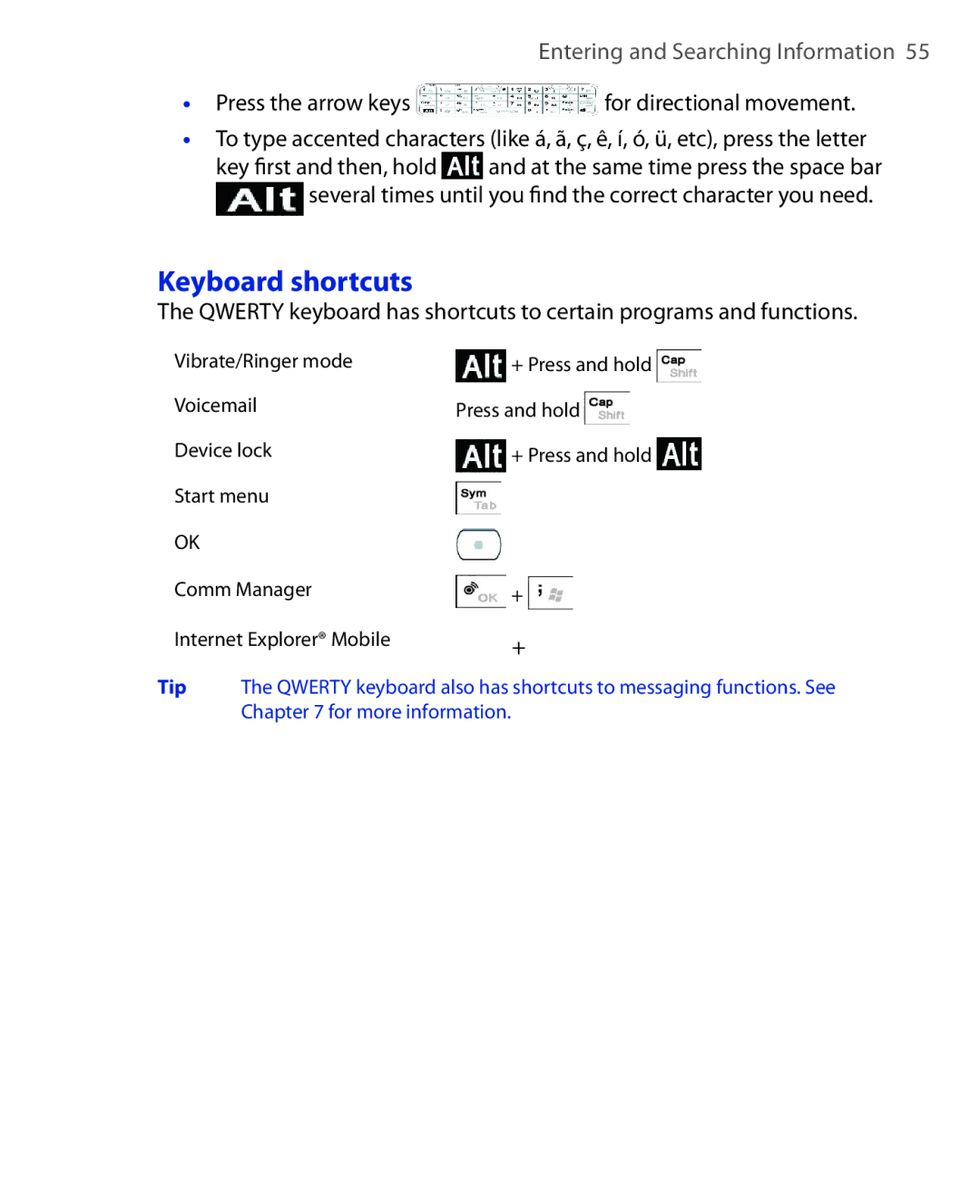 ArcSoft HERA110 manual Keyboard shortcuts 