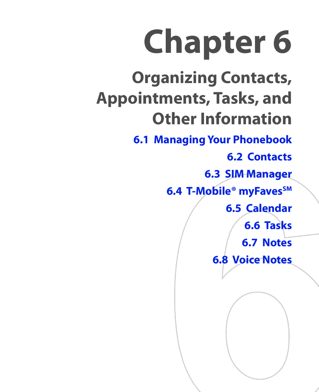 ArcSoft HERA110 manual Organizing Contacts Appointments, Tasks, Other Information 