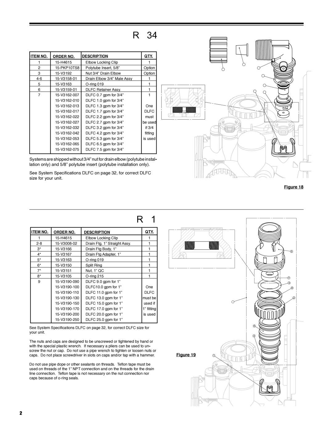 Argosy Research H-125 Series owner manual Drain line 3/4 