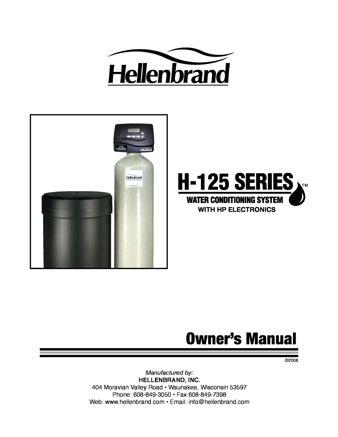 Argosy Research H-125 Series owner manual With Hp Electronics, Hellenbrand, Inc, Owner’s Manual, Manufactured by 