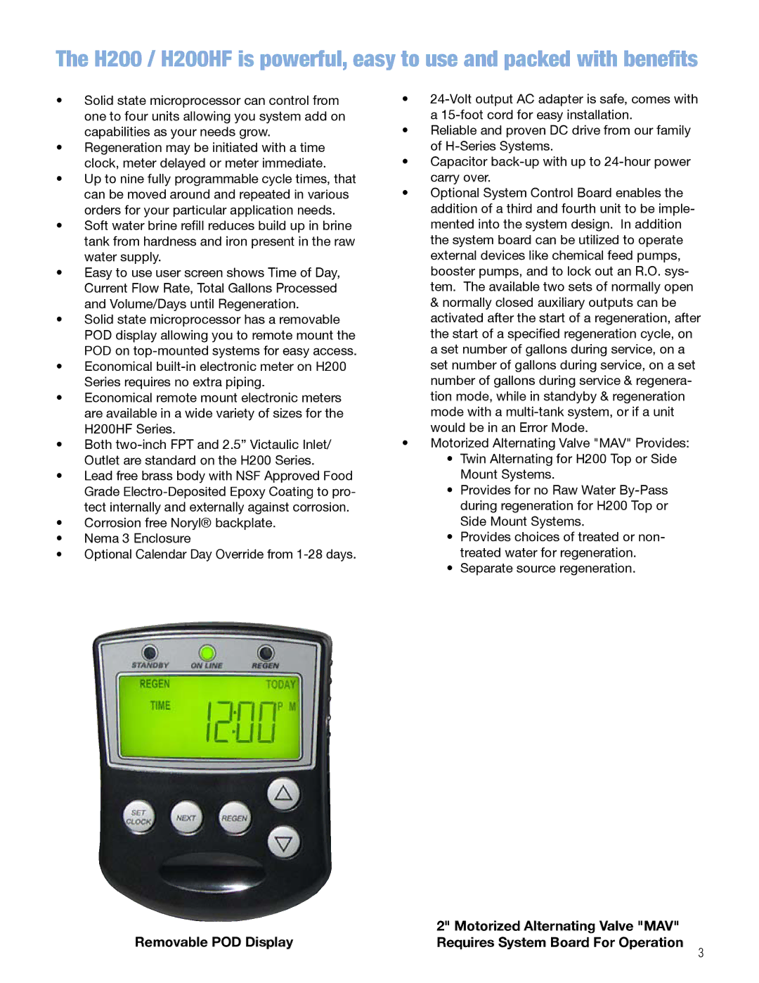 Argosy Research H200 Series, H200HF Series manual 