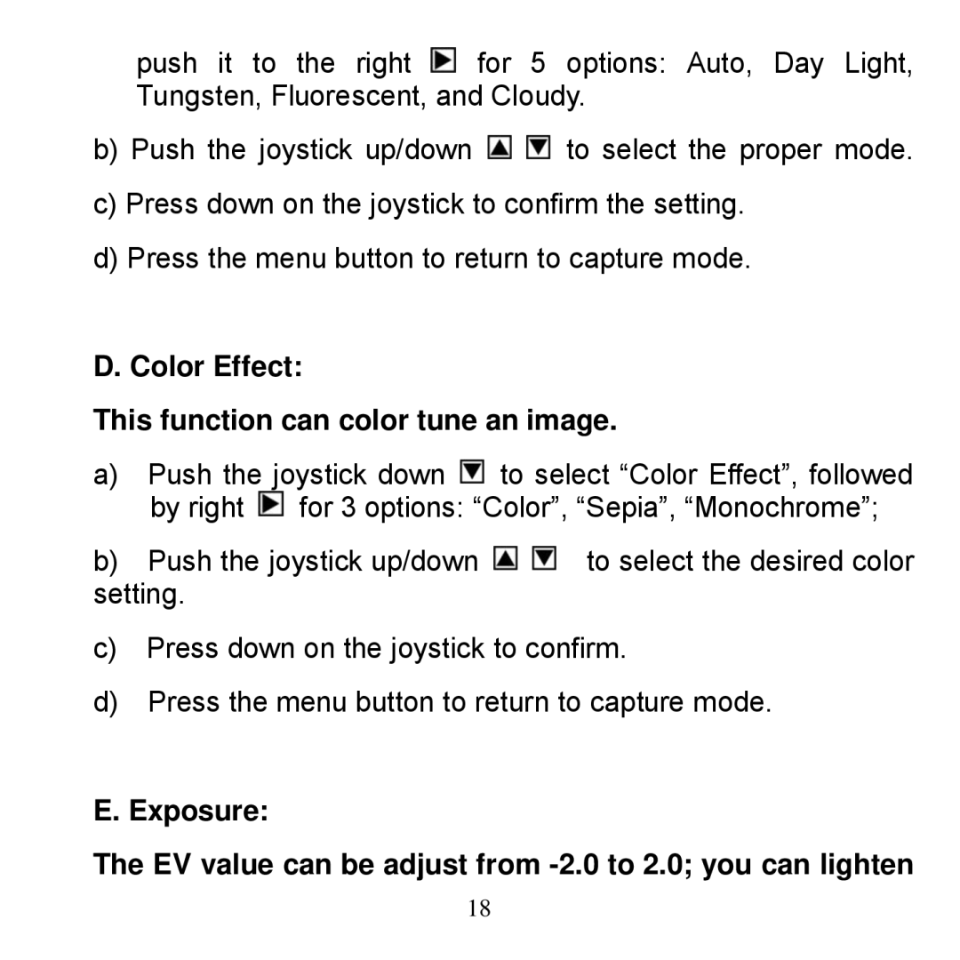 Argus Camera Bean - Carabiner manual Color Effect This function can color tune an image 