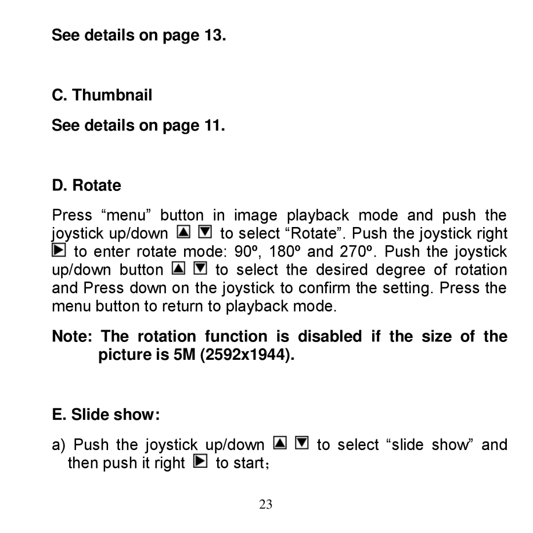 Argus Camera Bean - Carabiner manual See details on Thumbnail Rotate, Slide show 