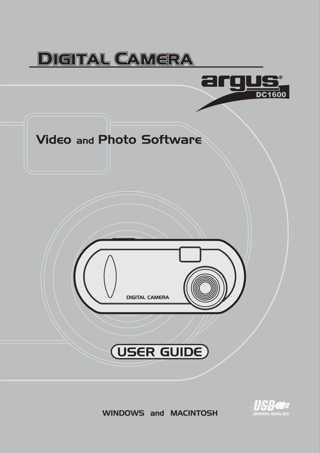 Argus Camera DC 1600 manual 