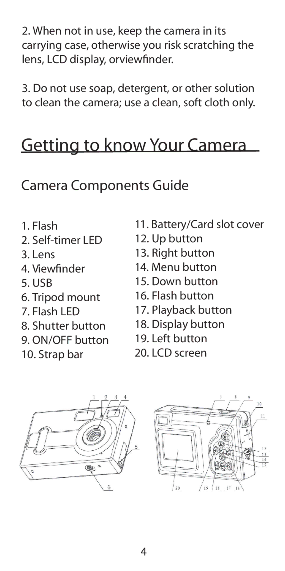 Argus Camera DC-5190 manual Camera Components Guide, Flash 