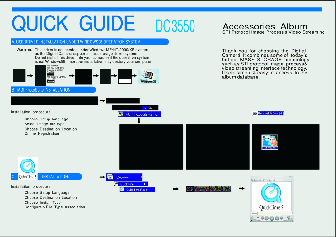 Argus Camera manual Quick Guide DC3550 