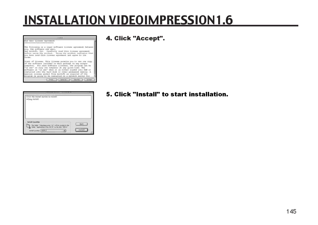 Argus Camera DC3810 manual Click Accept, Click Install to start installation 