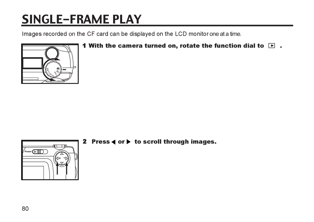 Argus Camera DC3810 manual SINGLE-FRAME Play 