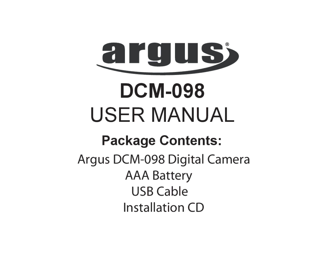 Argus Camera DCM-098 manual 