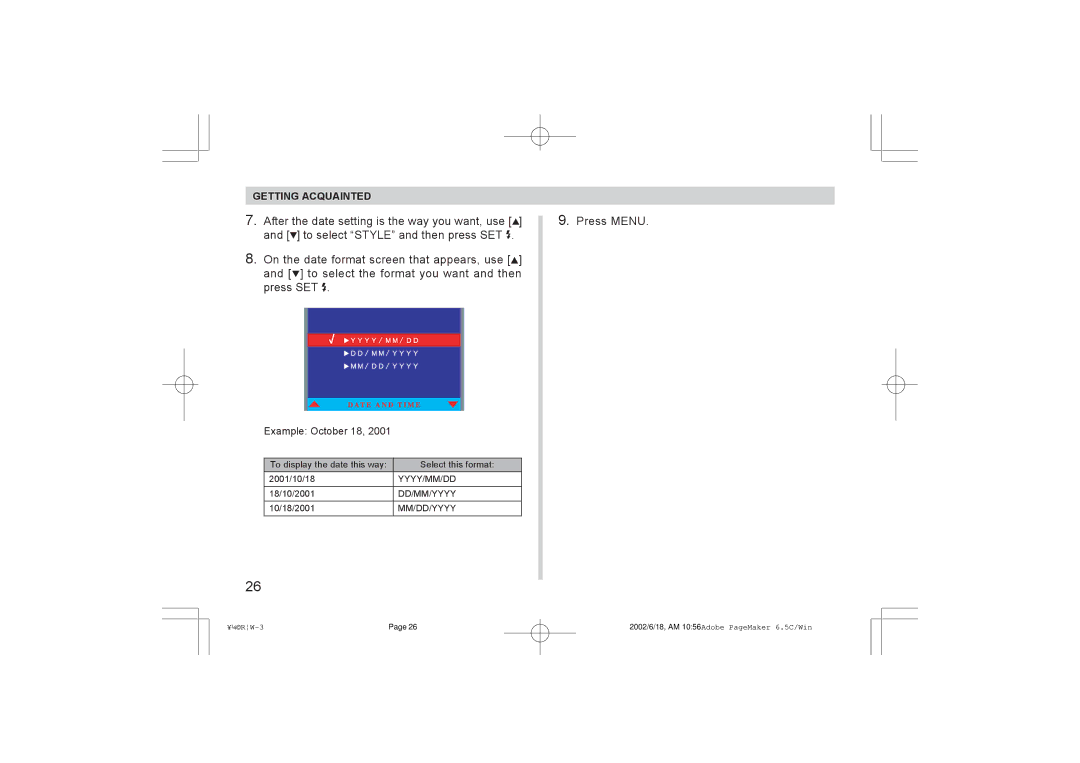 Argus Camera RW-1 manual Example October 18 