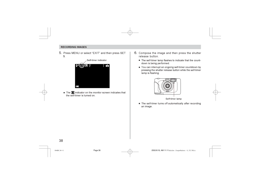 Argus Camera RW-1 manual Compose the image and then press the shutter release button 