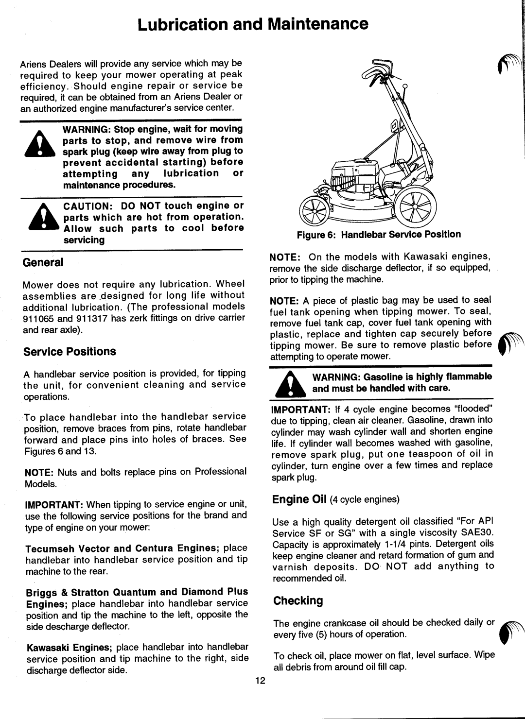Ariens 911 manual 