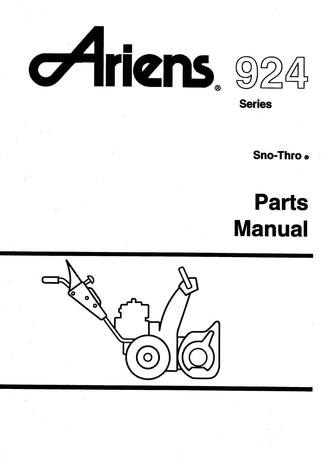Ariens PM-24-93, 924 Series manual 