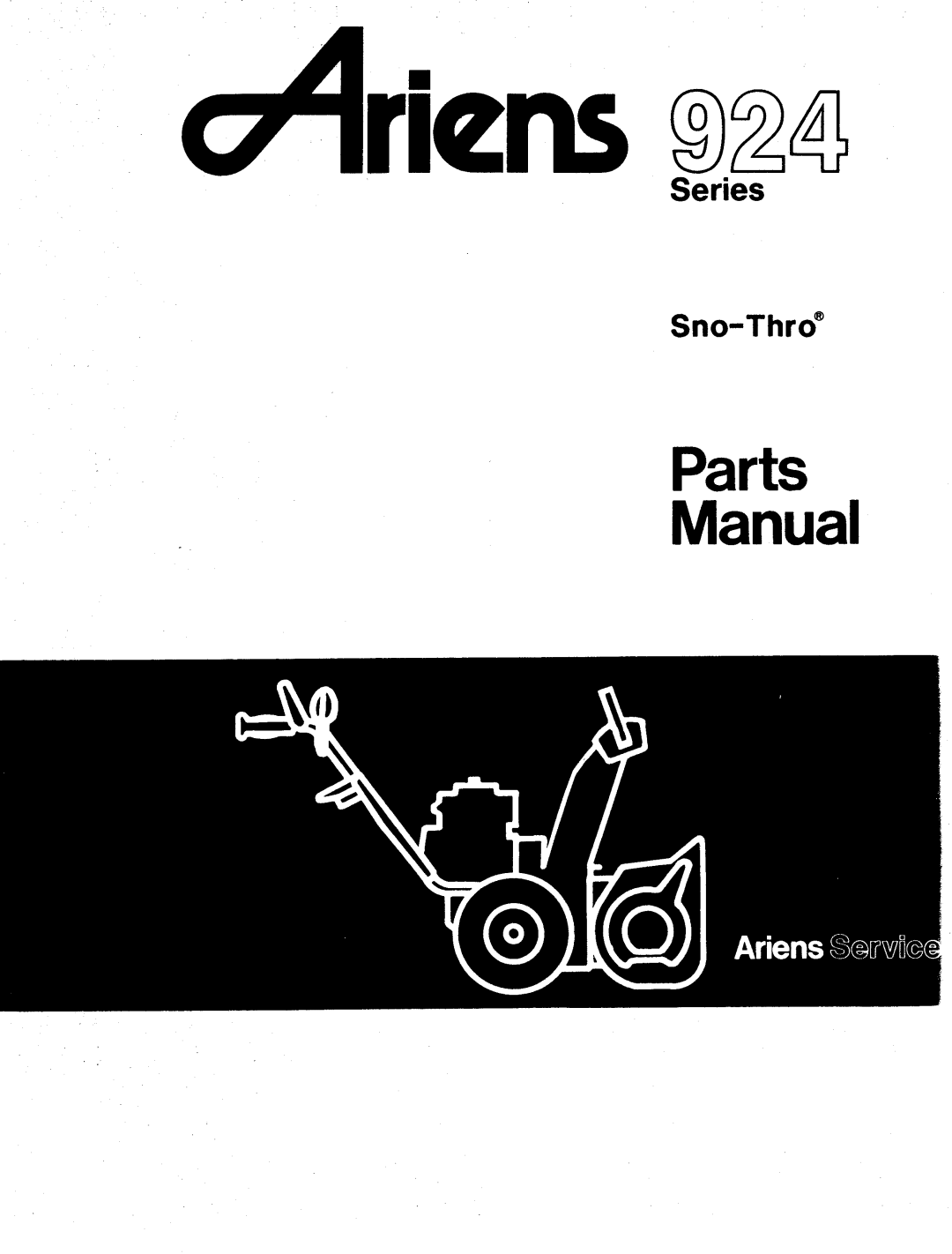 Ariens 924 manual 