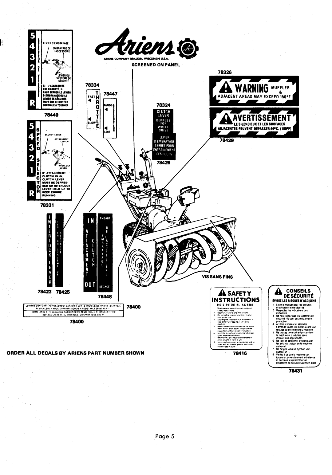 Ariens 924000 manual 