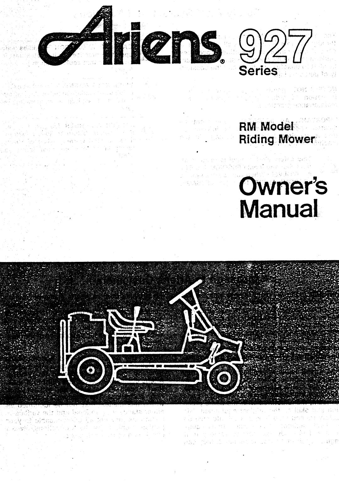 Ariens 927 Series manual 