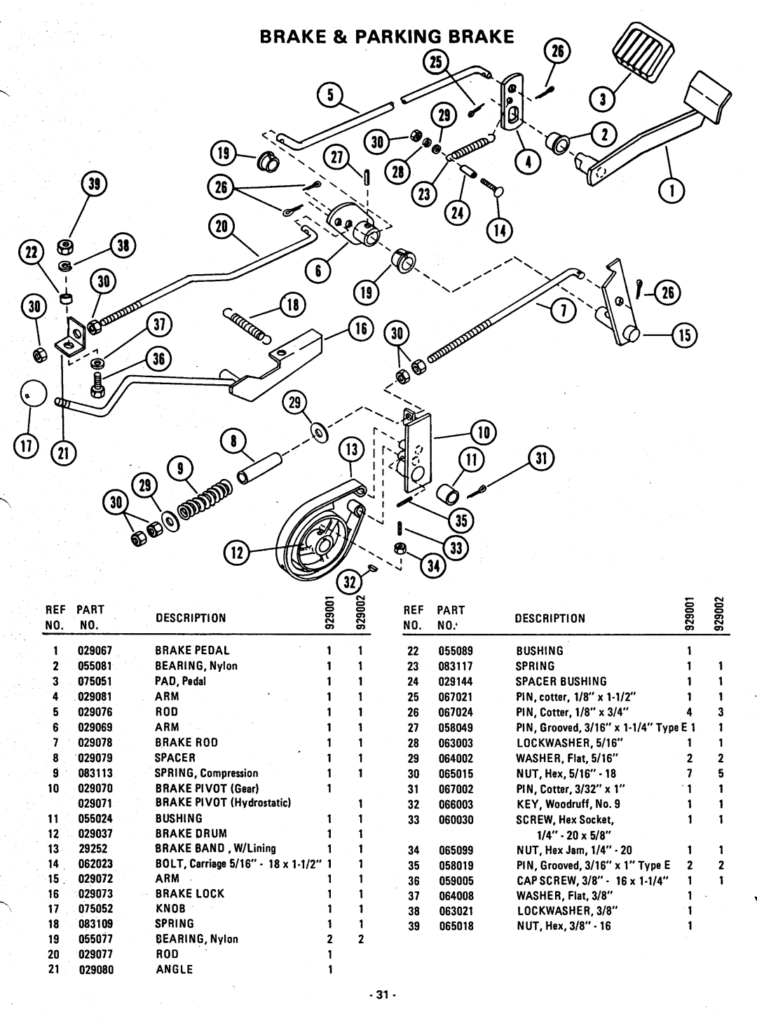 Ariens 929002, 929001, 829002 manual 