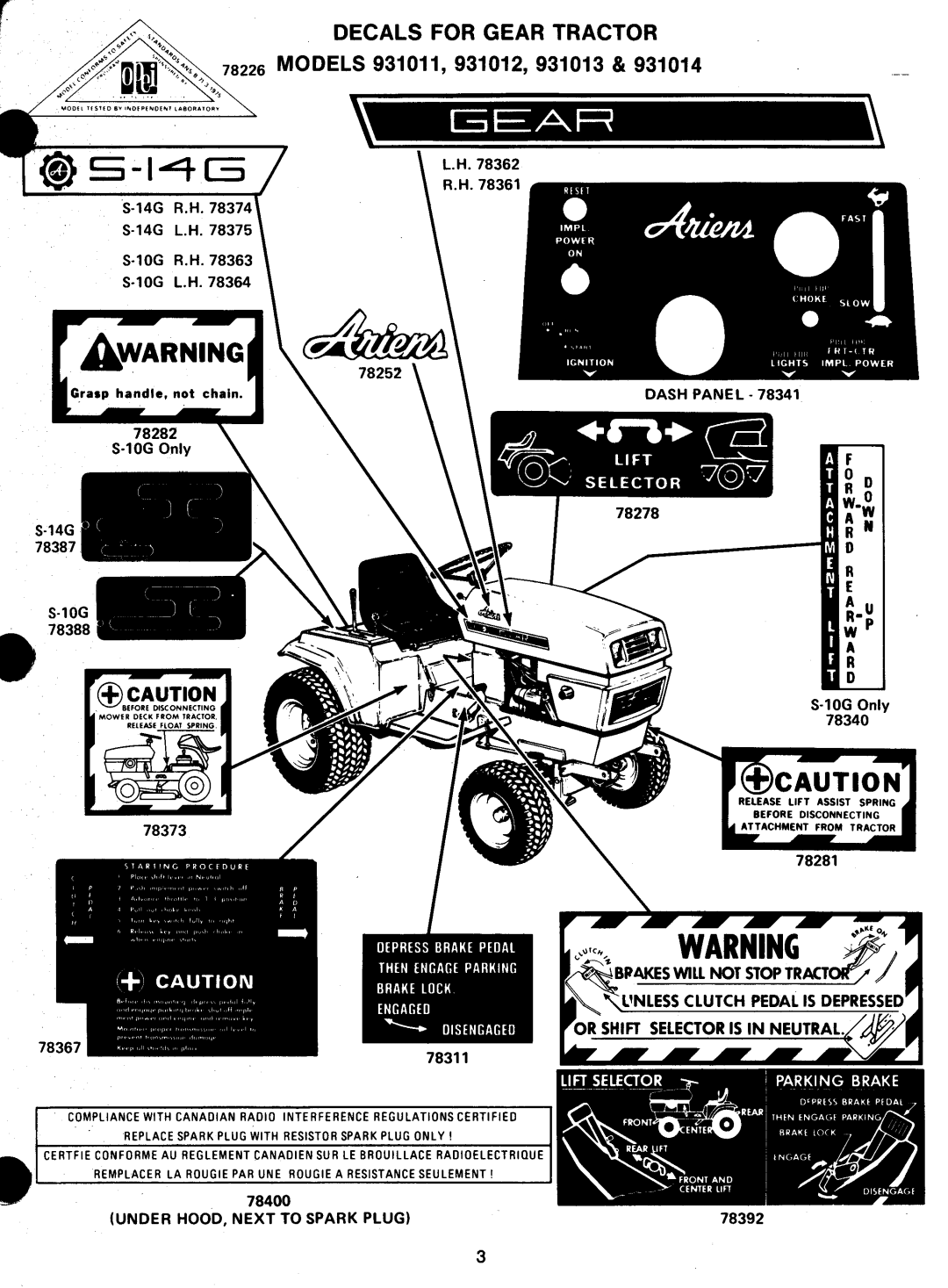 Ariens 931 manual 