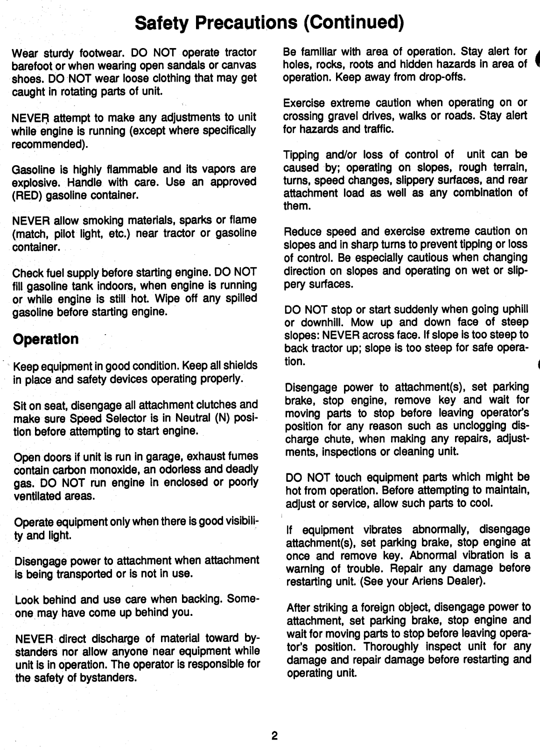 Ariens 931 manual 