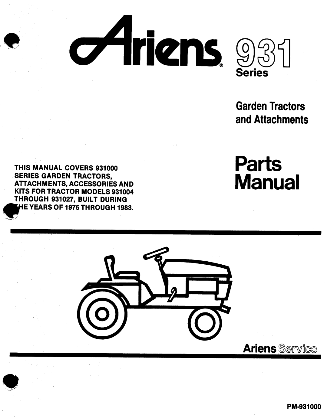 Ariens 931 manual 