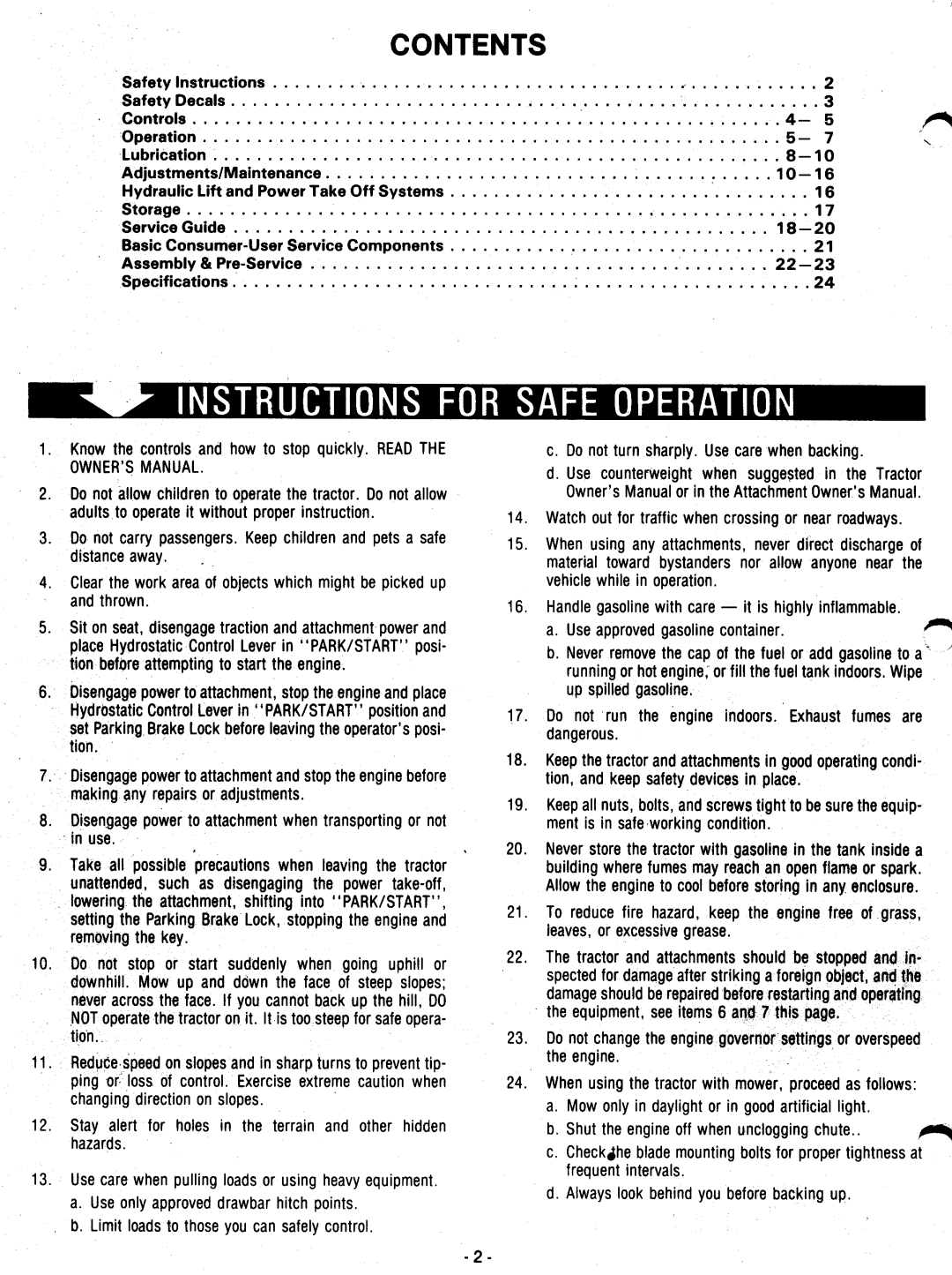 Ariens 931000 manual 