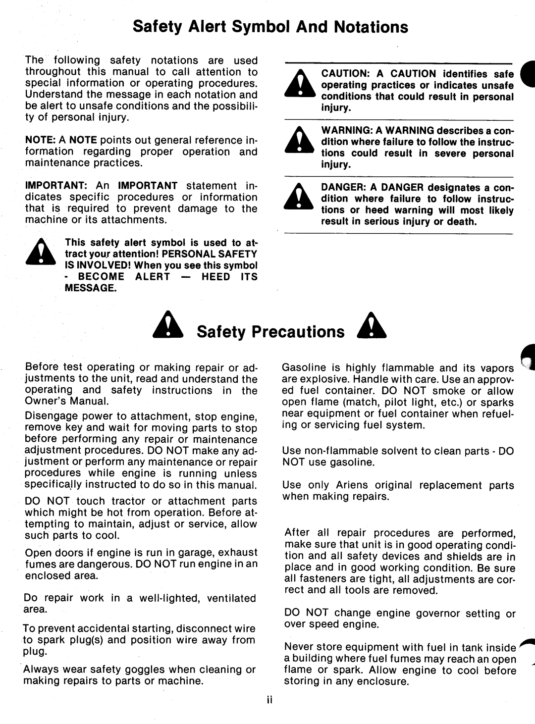 Ariens 932 Series manual 