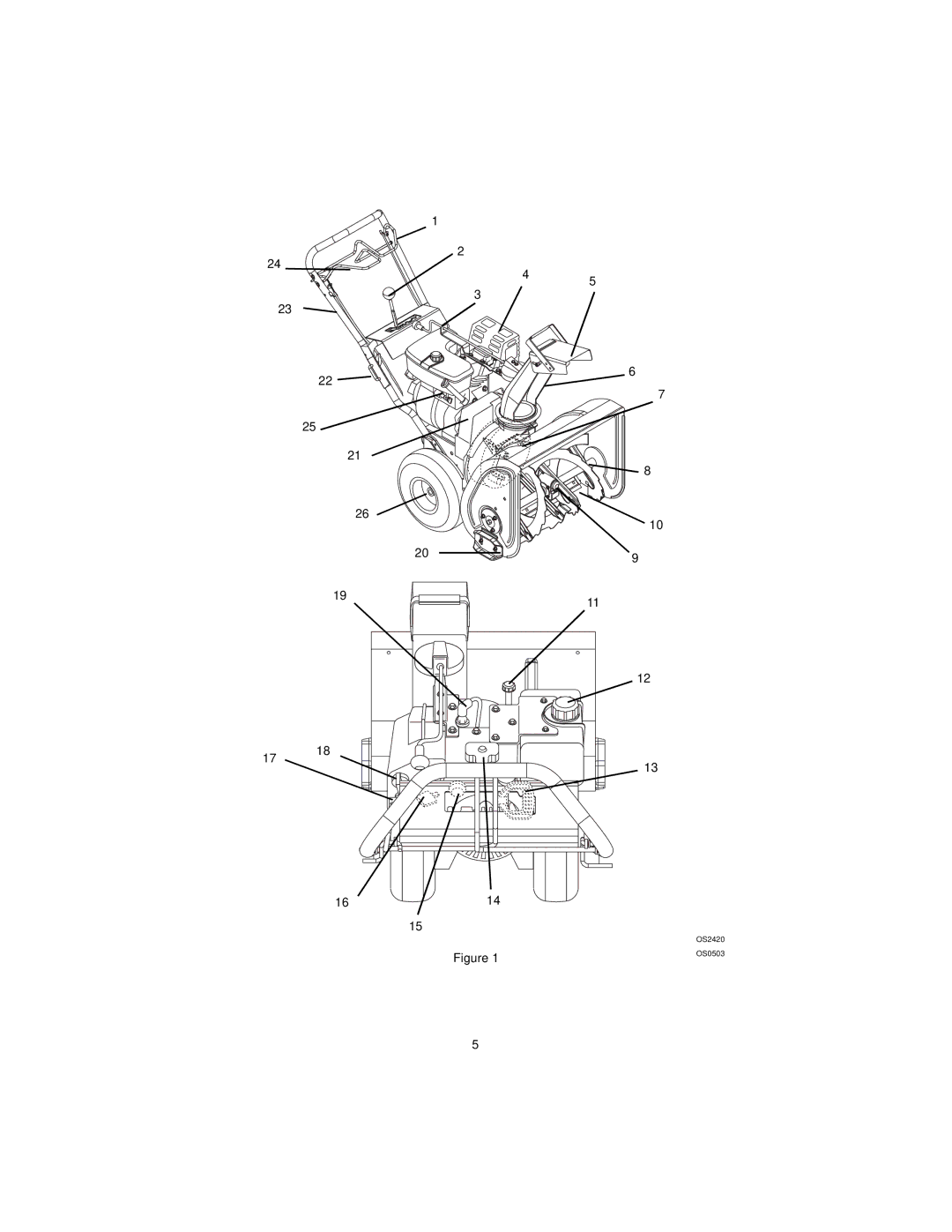 Ariens 932037 - 724, 932036 - 524, 932505 - 724, 932504 - 524 manual OS2420 